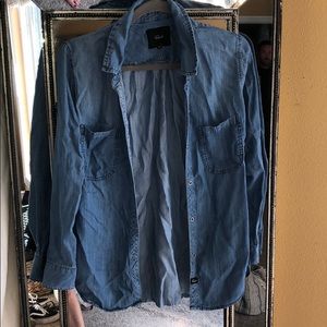 RAILS blue button up jean